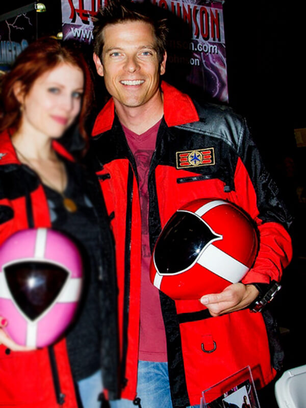 Power Rangers LightSpeed Rescue Carter Grayson Red Jacket
