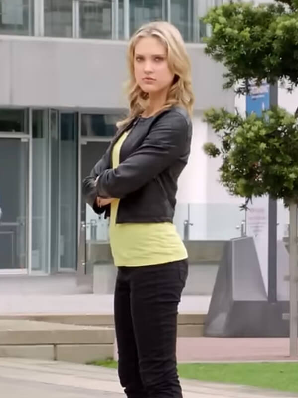 Power Rangers Megaforce Ciara Hanna Leather Jacket