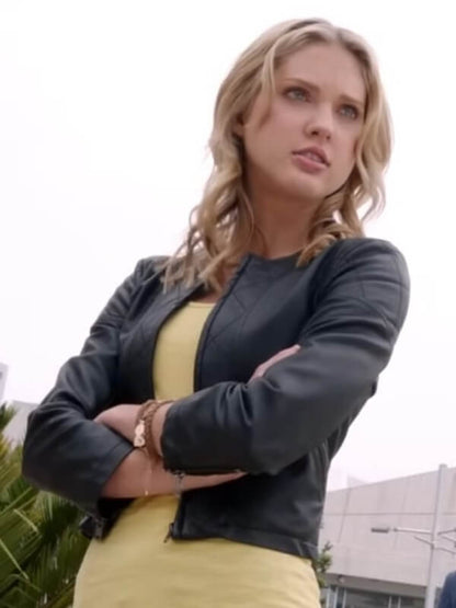 Power Rangers Megaforce Ciara Hanna Leather Jacket