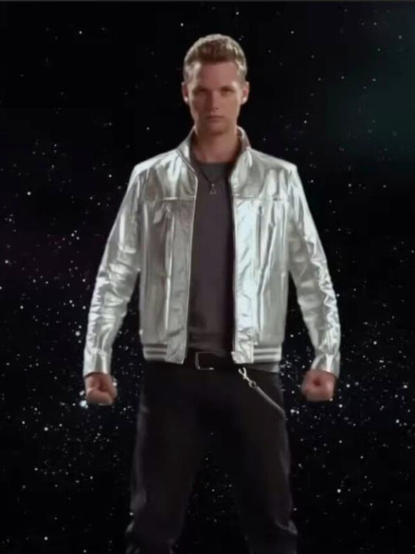 Power Rangers Megaforce Orion Silver Leather Jacket