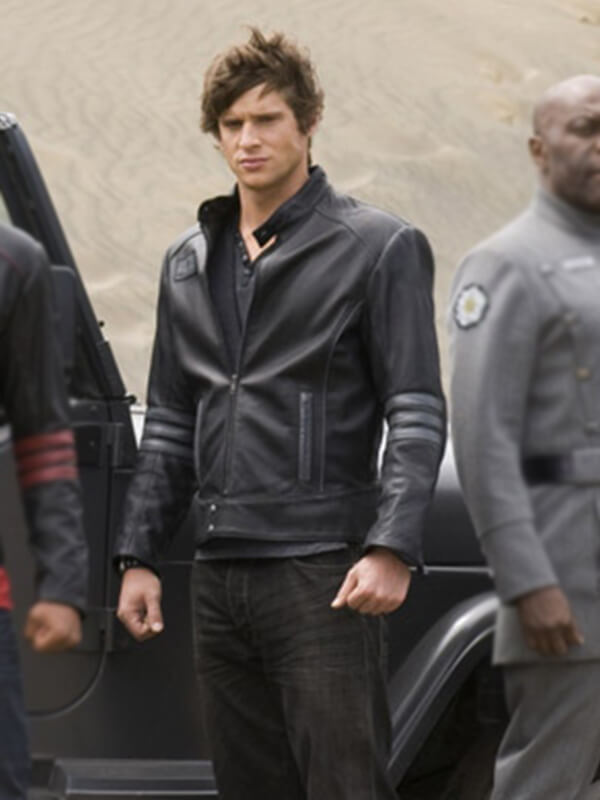 Power Rangers RPM Dan Ewing Black Leather Jacket