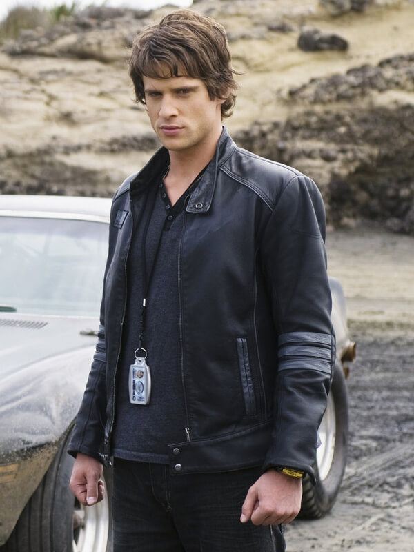 Power Rangers RPM Dan Ewing Black Leather Jacket