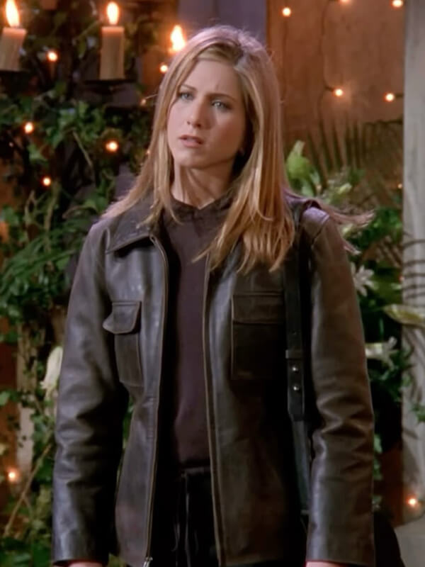 Rachel Green Friends Brown Leather Jacket