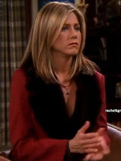 Rachel Green Friends S08 Jennifer Aniston Wool Coat