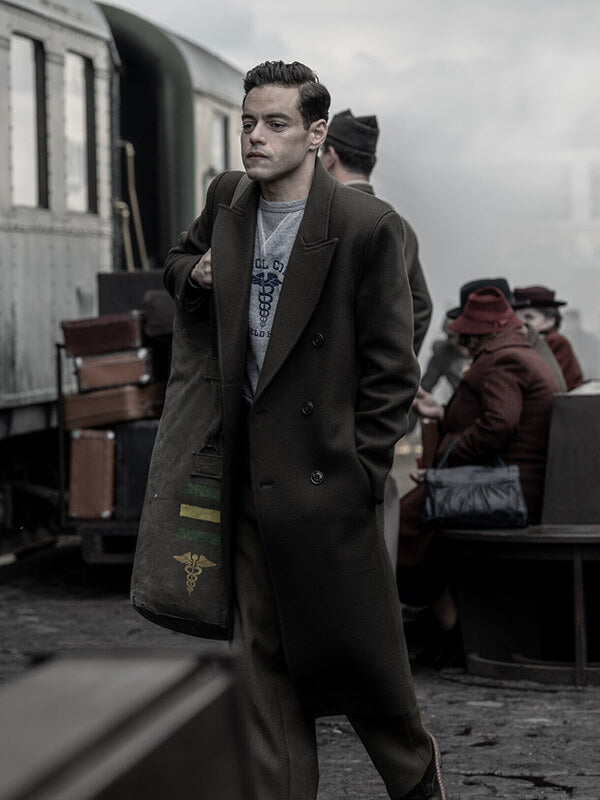 Rami Malek Nuremberg 2025 Wool Coat
