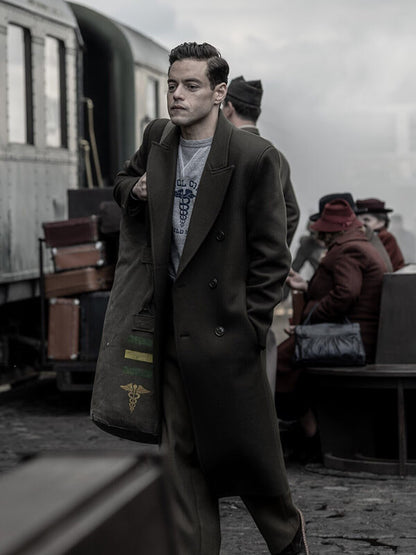 Rami Malek Nuremberg 2025 Wool Coat