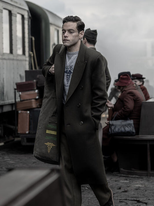 Rami Malek Nuremberg 2025 Wool Coat