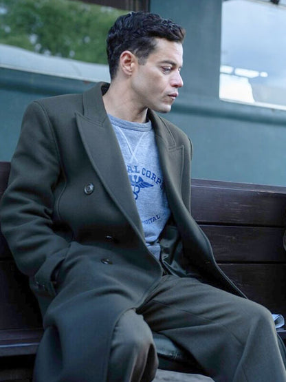 Rami Malek Nuremberg 2025 Wool Coat