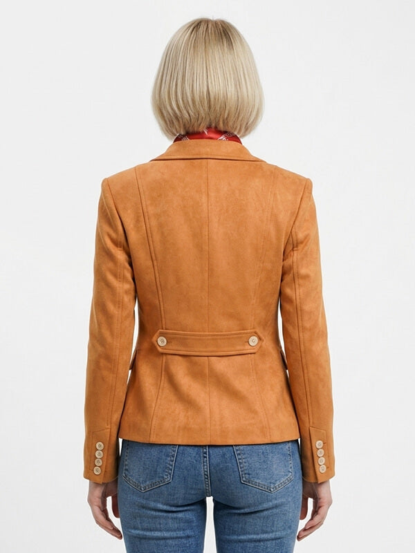 RE4 Remake Ashley Graham Brown Suede Blazer
