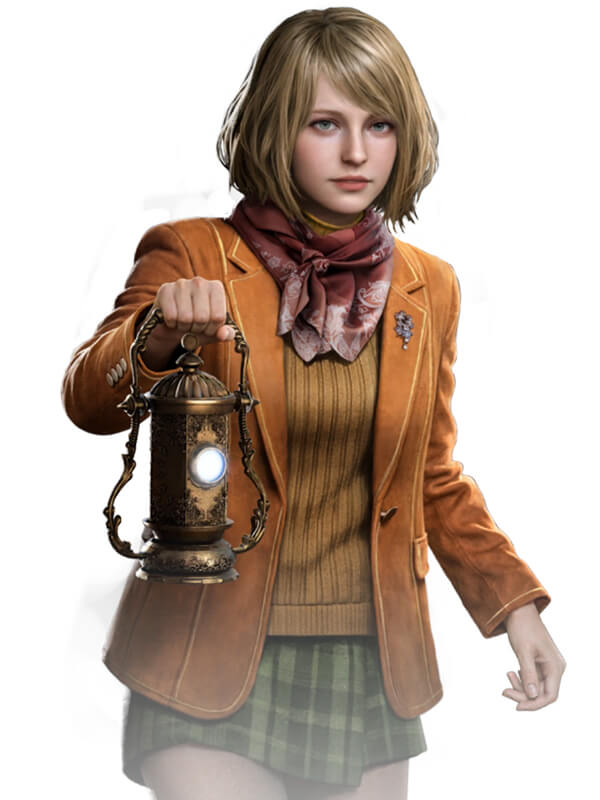 RE4 Remake Ashley Graham Brown Suede Blazer
