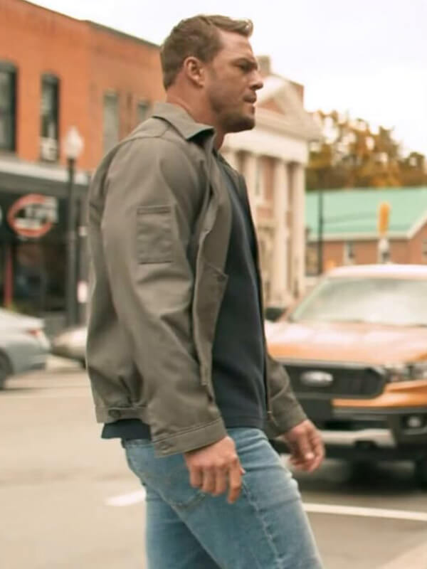 Reacher S02 Jack Reacher Gray Cotton Jacket