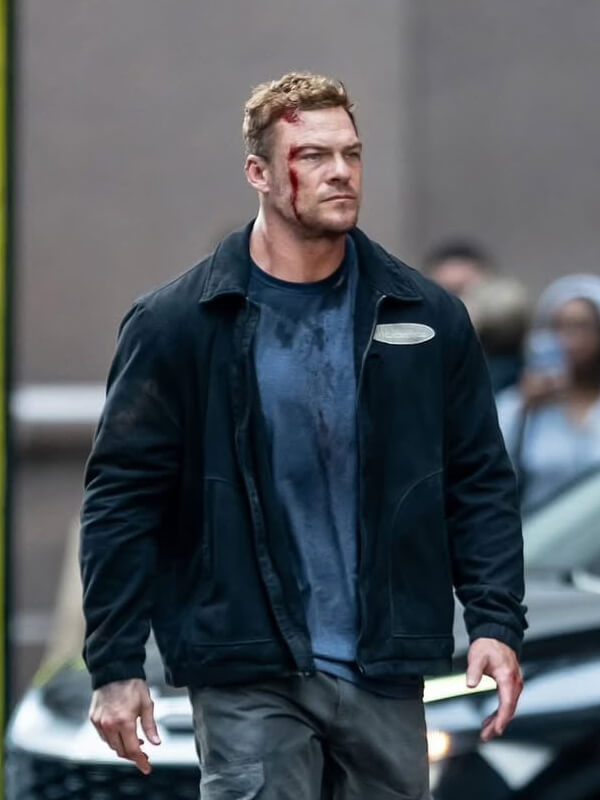 Reacher S04 Jack Reacher Black Cotton Jacket