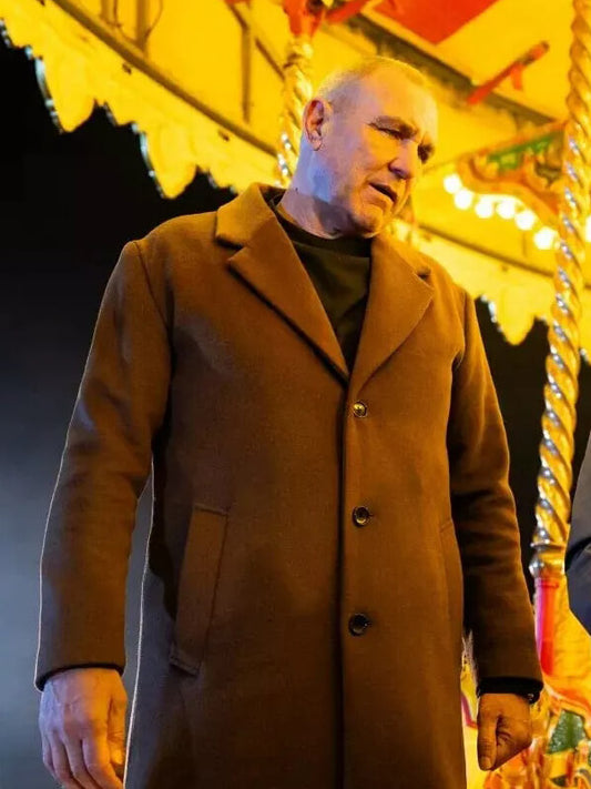 Reckless 2026 Vinnie Jones Brown Wool Coat