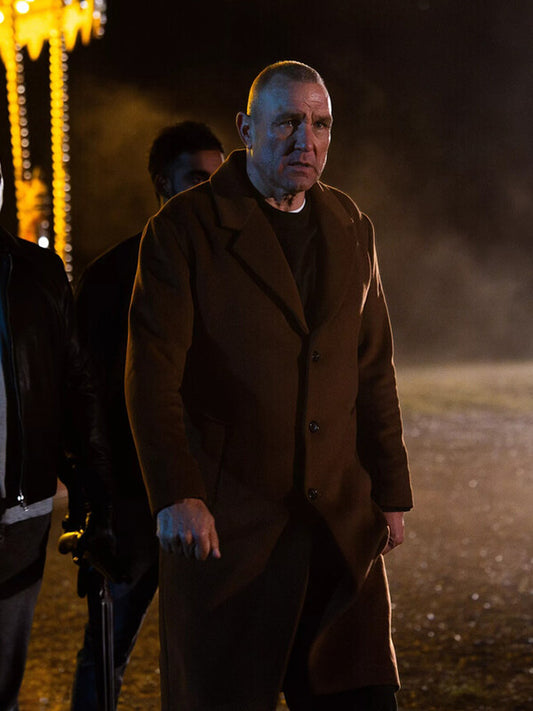 Reckless 2026 Vinnie Jones Brown Wool Coat