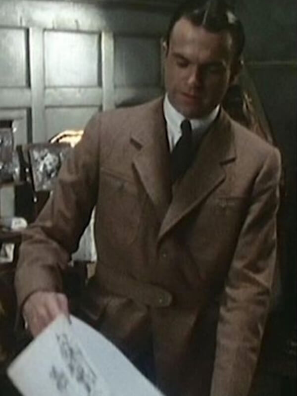 Reilly Ace Of Spies Sam Neill Brown Wool Coat