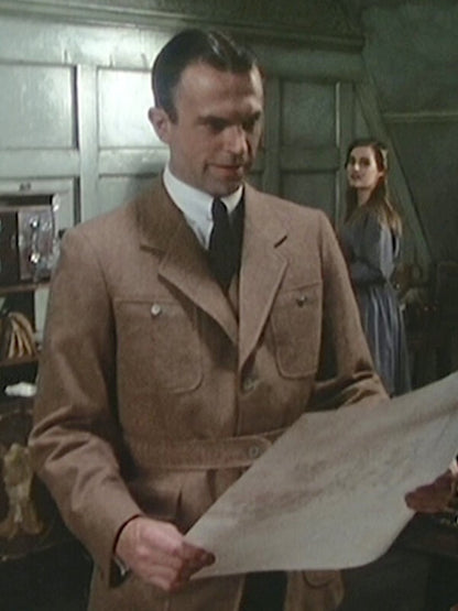 Reilly Ace Of Spies Sam Neill Brown Wool Coat