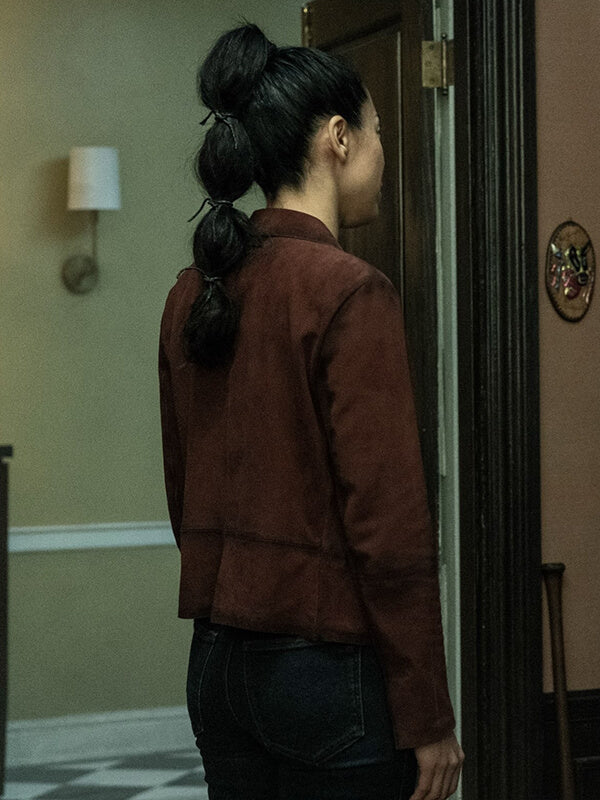 Renata The Walking Dead: Dead City S03 Brown Suede Jacket