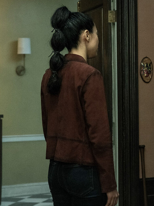 Renata The Walking Dead: Dead City S03 Brown Suede Jacket