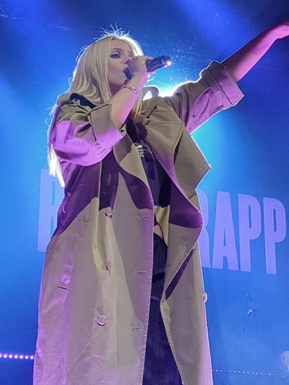 Renee Rapp Beige Cotton Trench Coat