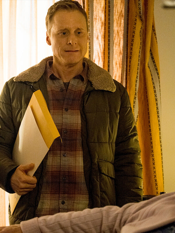 Resident Alien S02 Alan Tudyk Green Puffer Jacket