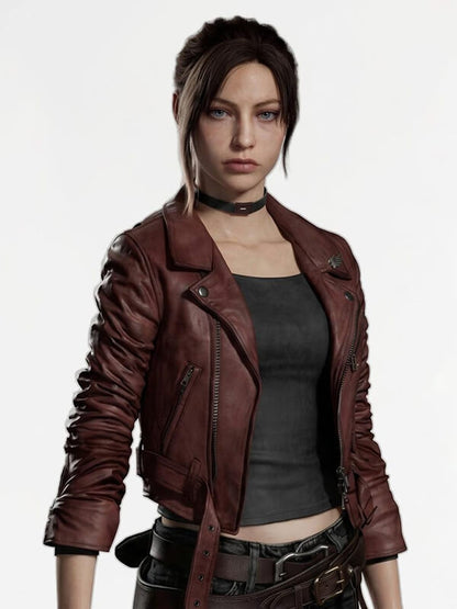 Resident Evil Code Veronica Claire Redfield Leather jacket