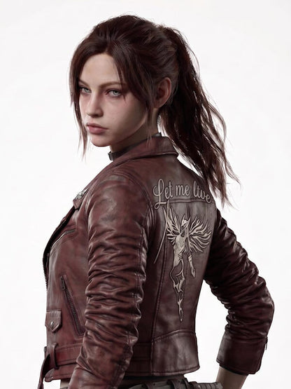 Resident Evil Code Veronica Claire Redfield Leather jacket