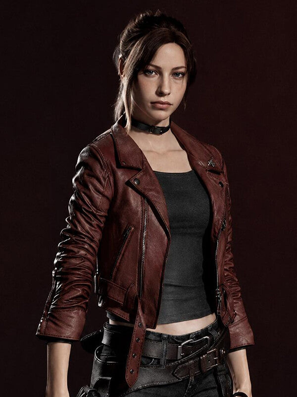 Resident Evil Code Veronica Claire Redfield Leather jacket