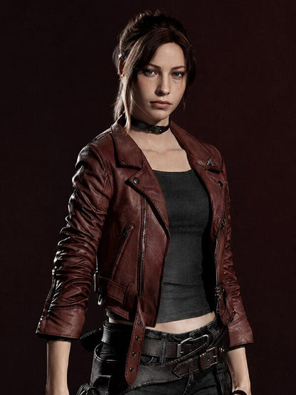 Resident Evil Code Veronica Claire Redfield Leather jacket