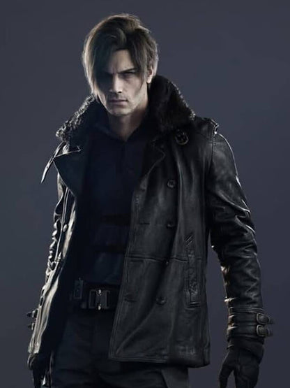 Resident Evil Requiem Leon Kennedy Leather Jacket
