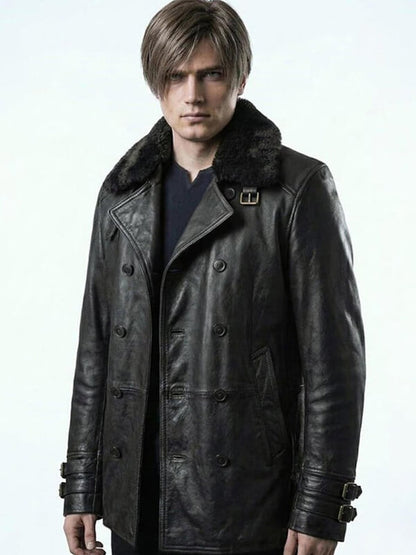 Resident Evil Requiem Leon Kennedy Leather Jacket