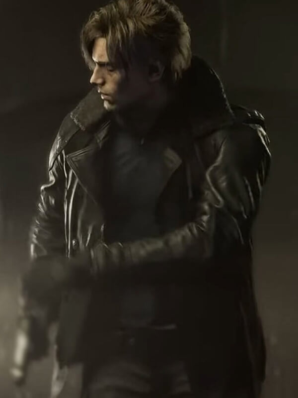 Resident Evil Requiem Leon Kennedy Leather Jacket
