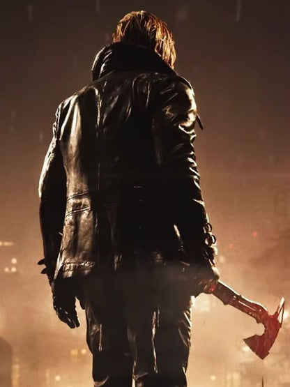 Resident Evil Requiem Leon Kennedy Leather Jacket