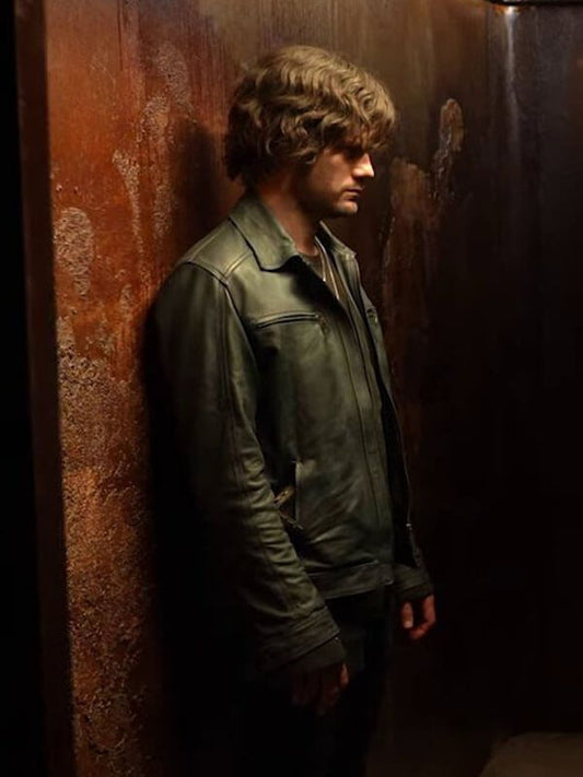 Return to Silent Hill 2026 Jeremy Irvine Black Leather Jacket