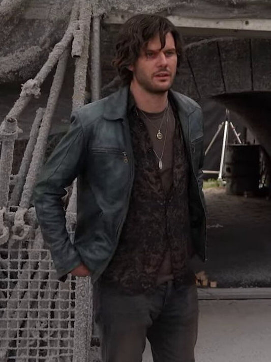 Return to Silent Hill 2026 Jeremy Irvine Black Leather Jacket