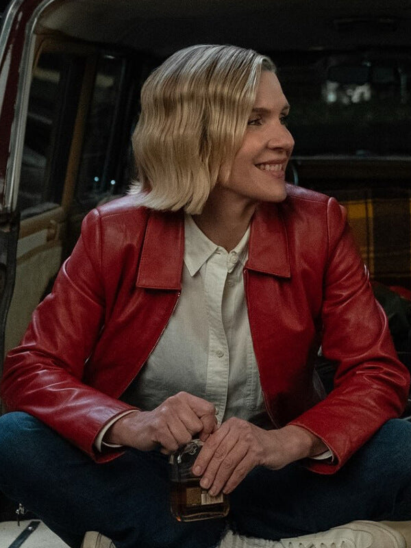 Rhea Seehorn Stick S02 Red Leather Jacket