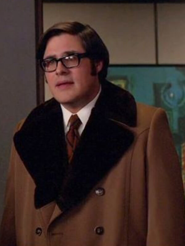 Rich Sommer Mad Men Harry Crane Wool Shearling Coat