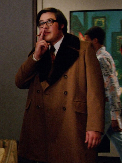 Rich Sommer Mad Men Harry Crane Wool Shearling Coat