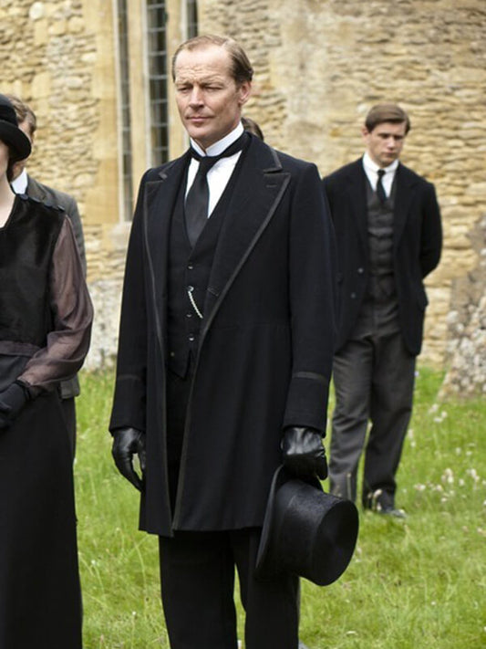 Richard Carlisle  Downton Abbey S02 Black Wool Coat