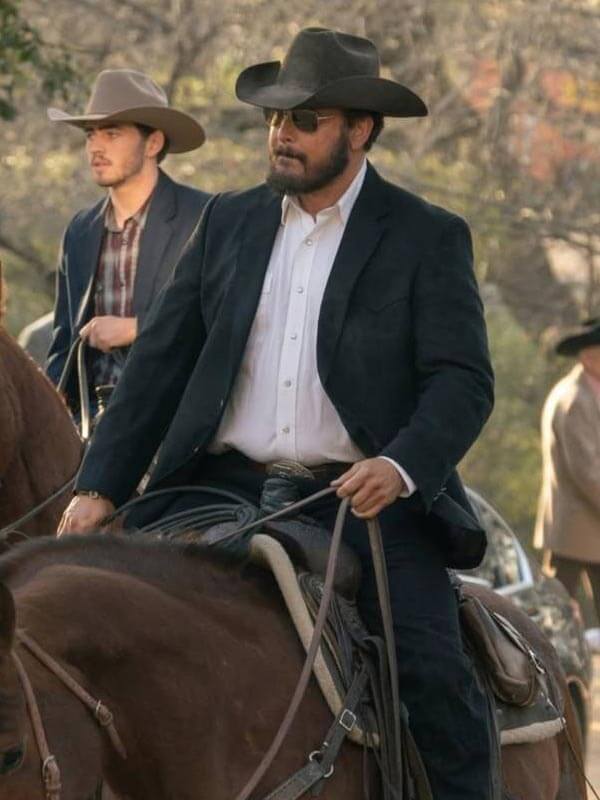 Rip Wheeler Dutton Ranch S01 Black Suede Blazer