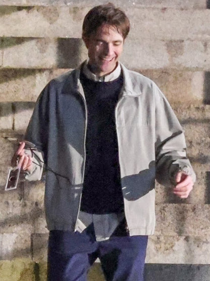 Robert Pattinson The Drama 2026 Grey Cotton Jacket