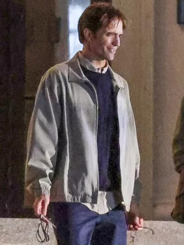 Robert Pattinson The Drama 2026 Grey Cotton Jacket