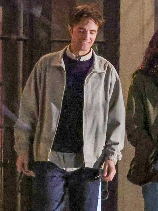 Robert Pattinson The Drama 2026 Grey Cotton Jacket