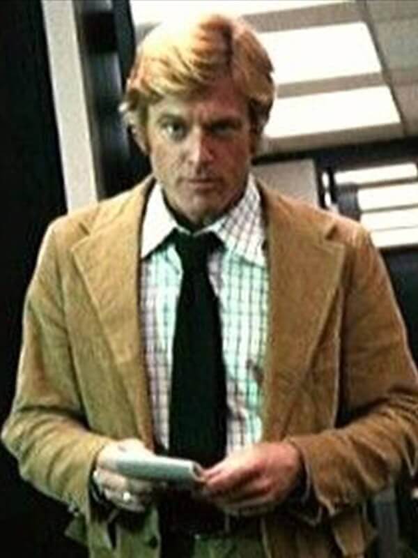 Robert Redford Brown Corduroy Coat
