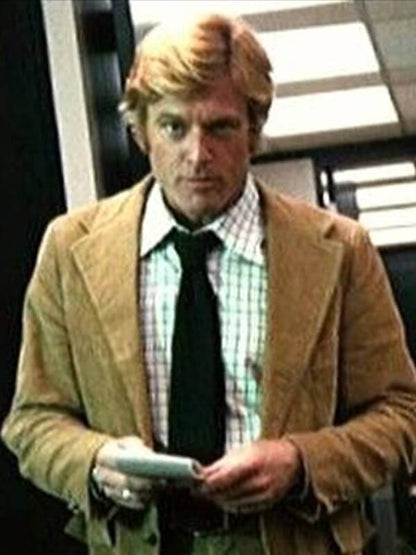 Robert Redford Brown Corduroy Coat