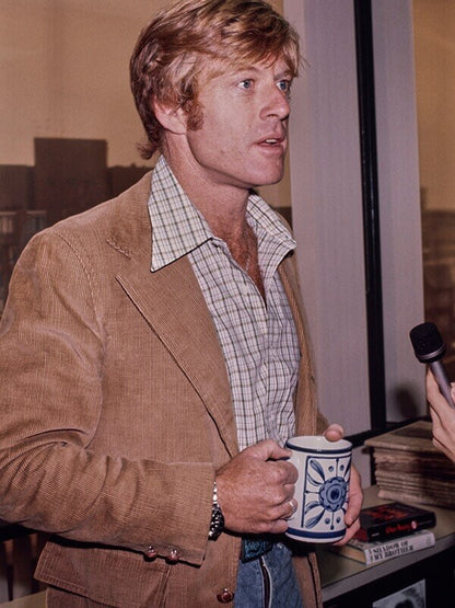 Robert Redford Brown Corduroy Coat