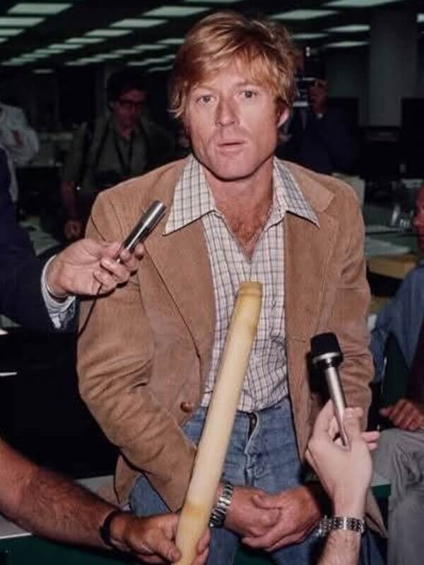 Robert Redford Brown Corduroy Coat