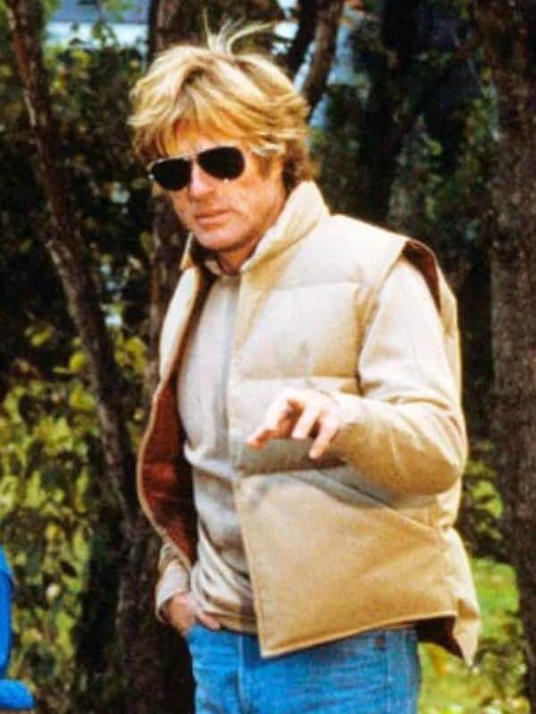 Robert Redford Ordinary People 1980 Beige Puffer Vest