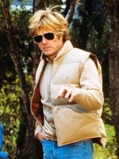 Robert Redford Ordinary People 1980 Beige Puffer Vest