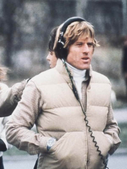 Robert Redford Ordinary People 1980 Beige Puffer Vest