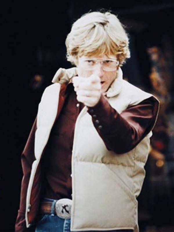 Robert Redford Ordinary People 1980 Beige Puffer Vest
